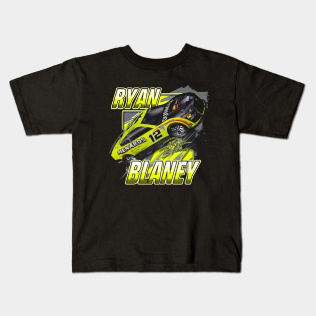 Ryan Blaney Blister Kids T-Shirt by art.Hamdan